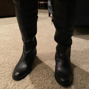 Black over the knee boots